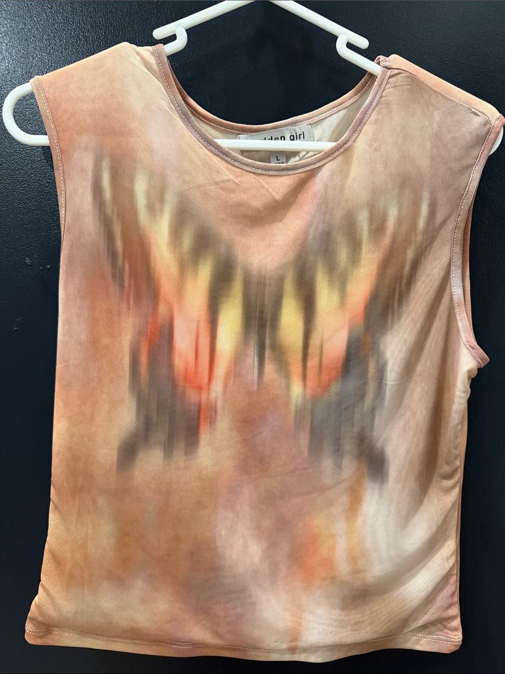 Madden Girl Butterfly Mesh Sleeveless Tank